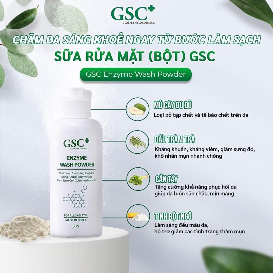 Sữa Rửa Mặt Bột GSC Enzyme Wash Powder