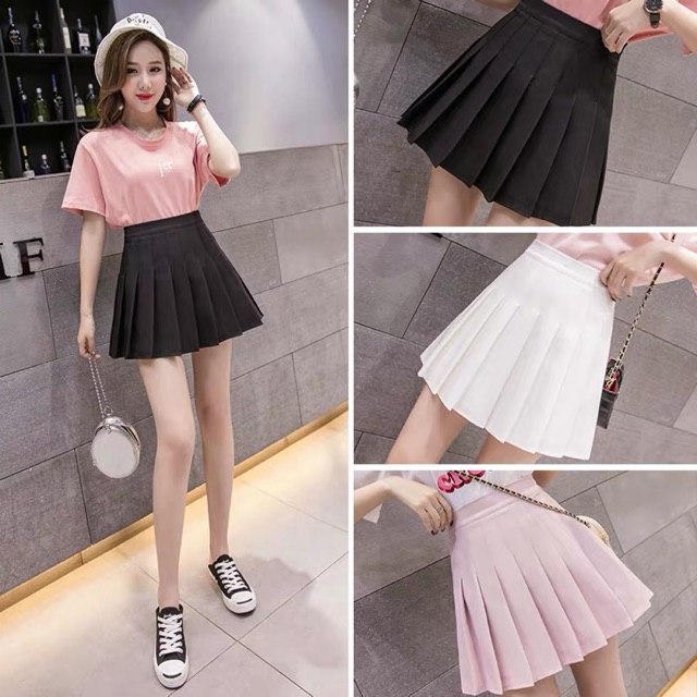 [HCM]Chân Váy Tennis Trơn Đủ Màu