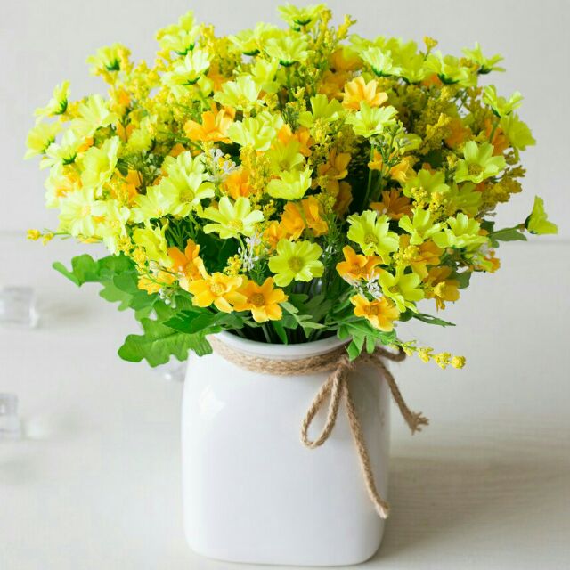 CHÙM HOA CÁNH BƯỚM 25-30 HOA VẢI LỤA LIZ57