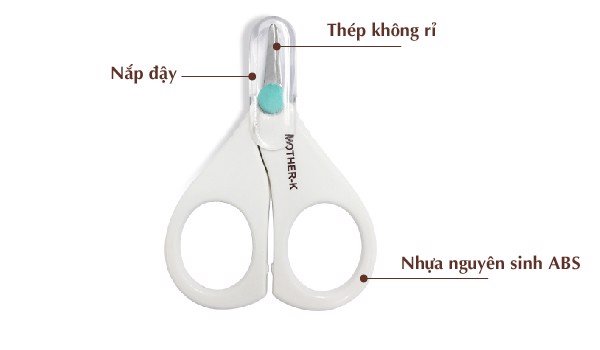 Kéo cắt móng tay sơ sinh Mother-K Hàn Quốc
