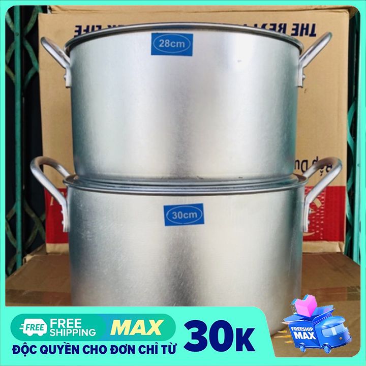 Bộ 2 Nồi Nhôm Size 28cm 30Cm