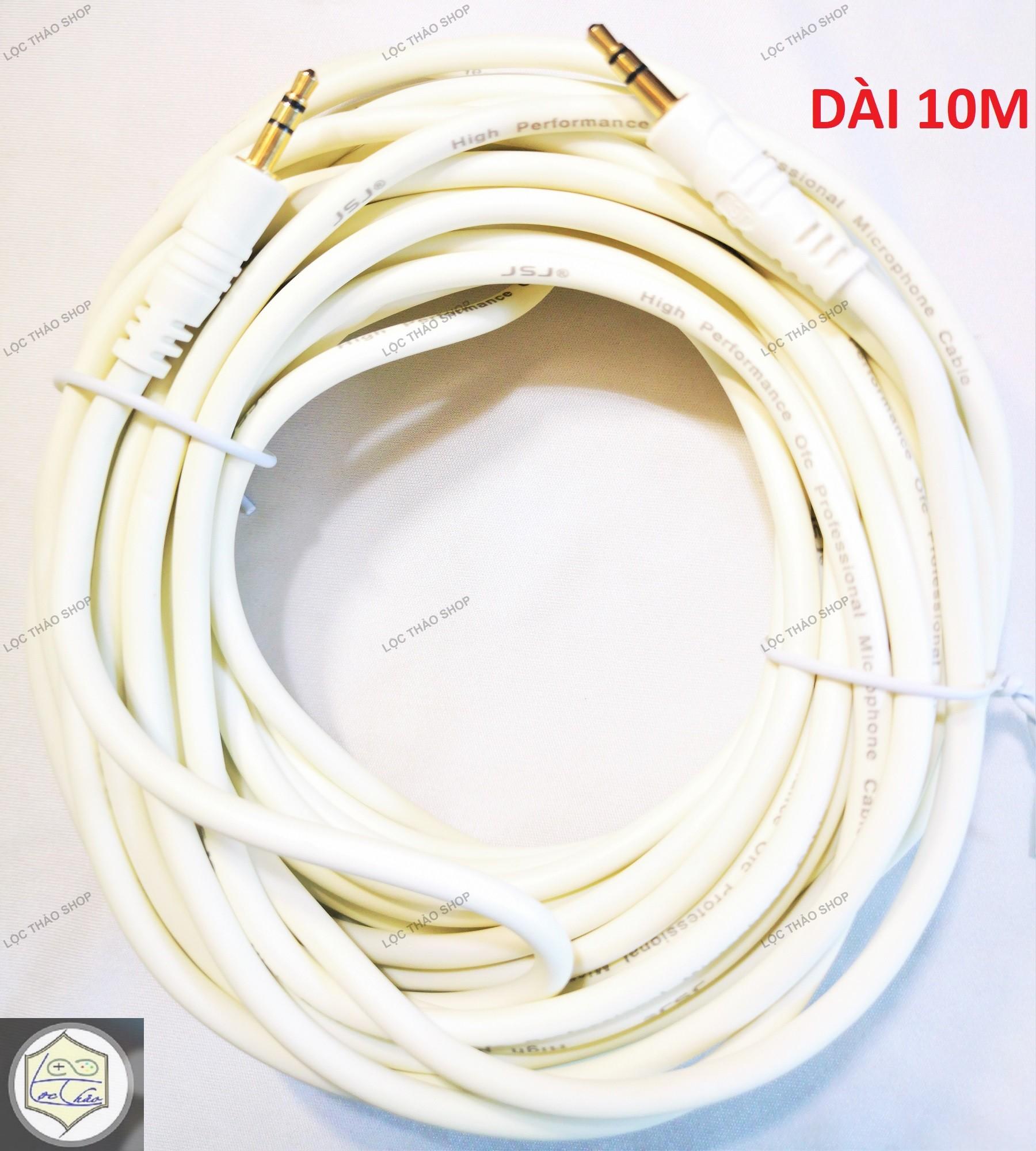 Cáp loa 2 đầu jack 3.5 dài 10M cao cấp