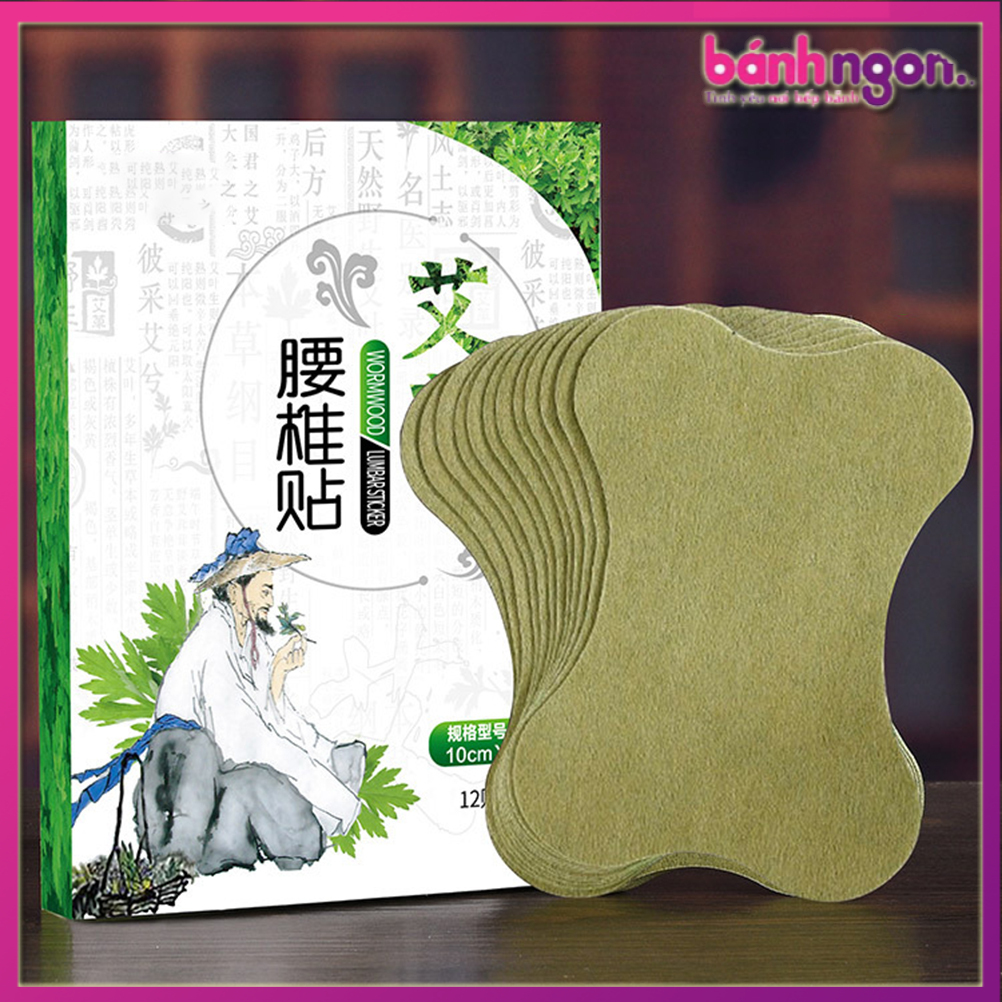 12 Miếng Dán Ngải Cứu Cho đốt Sống Lưng Và Các Khớp Có Tác Dụng Tự Sưới ấm, Giảm Mệt Mỏi Và Thư Giãn