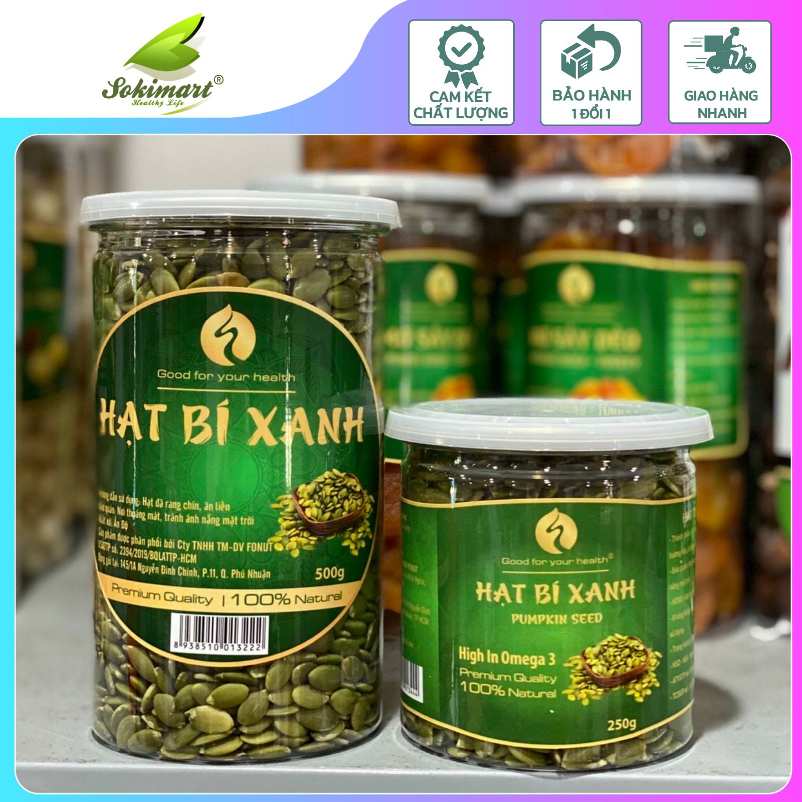 Nhân hạt bí xanh -  500g