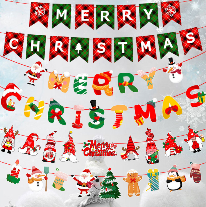BST 01  CỜ TREO NOEL NHIỀU MẪU ...