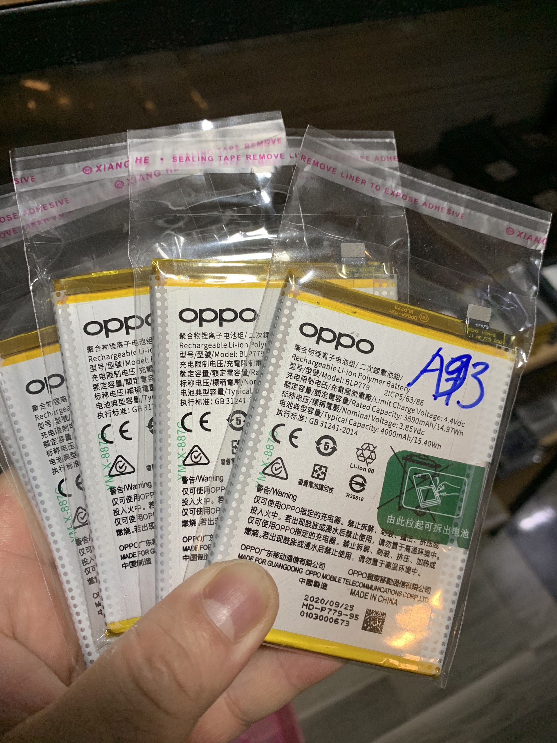 Pin zin oppo A93 / BLP779 / 4000mAh