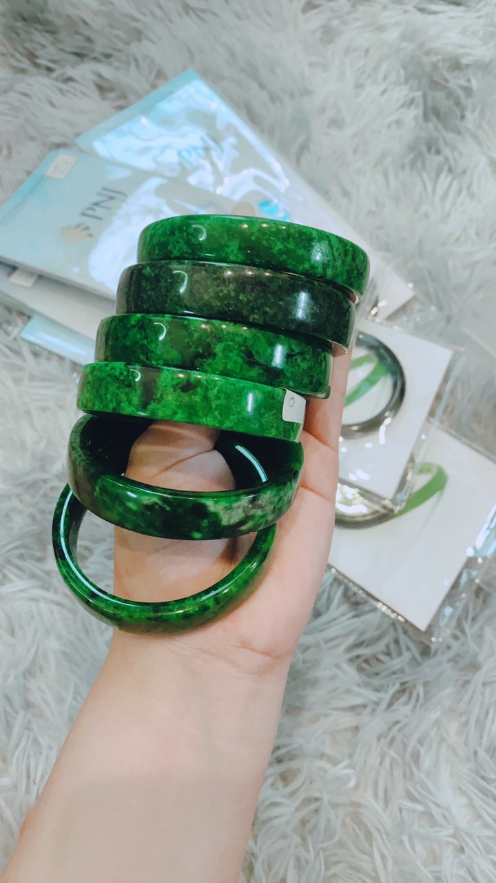 vòng tay đá ngọc cẩm thạch SƠN THỦY bản vuông thiên nhiên