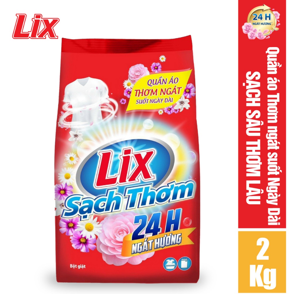 Bột giặt Lix hương hoa 2kg