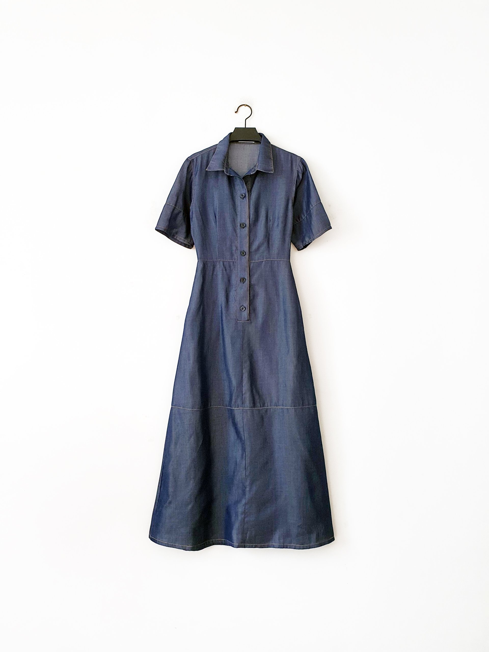 AfterBefore | Đầm denim midi 2 màu