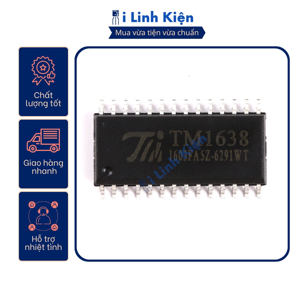 TM1638 IC quét led và phím bấm chất lượng tốt