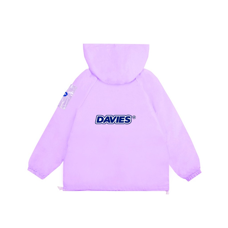 Áo khoác dù nữ form rộng màu tím DAVIES - DSS Jacket Basic Mark 3-Purple