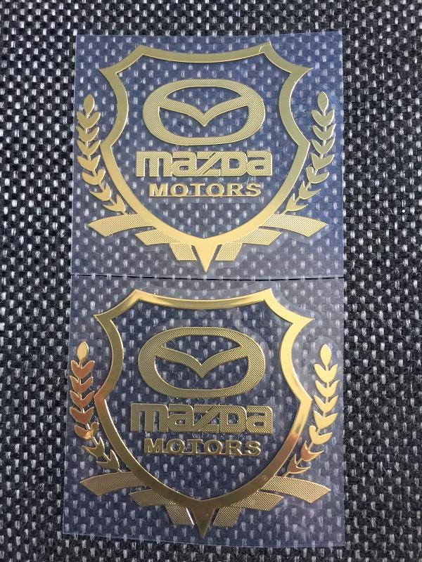[HCM]Bộ 2 Logo Decal 3D dán xe ô tô (mazda)