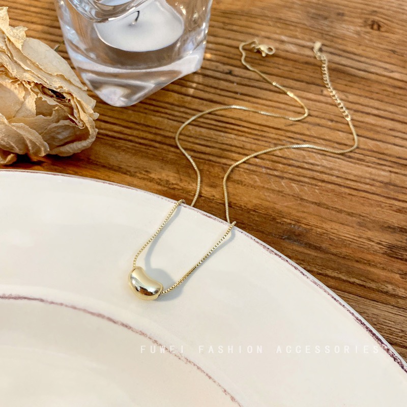 Dây chuyền, Vòng cổ nữ basic hạt đậu " Lucky Bean " Her Accessories C33