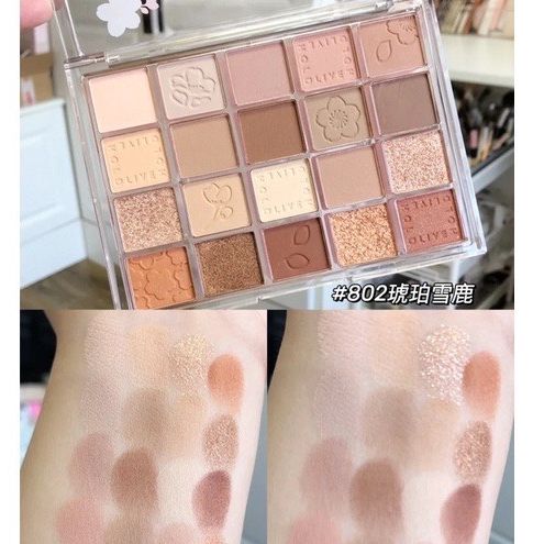 Phấn mắt 20 ô hold live hoa anh đào flowers sakura hl548