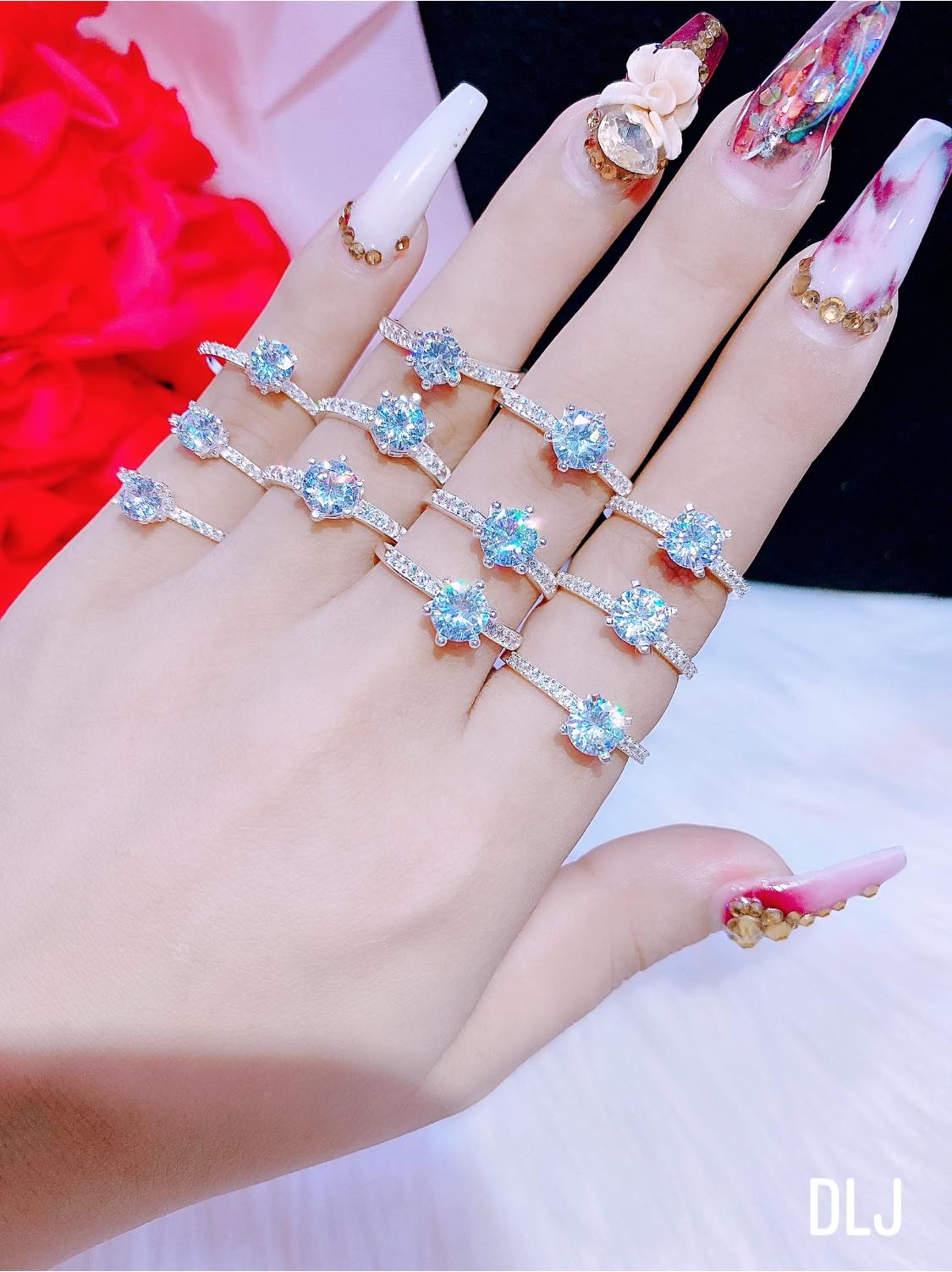 nhẫn bạc ta đính đá cao cấp tk5