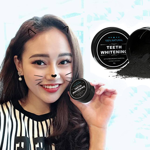 Bột Trắng Răng Than Tre Hoạt Tính Teeth Whitening