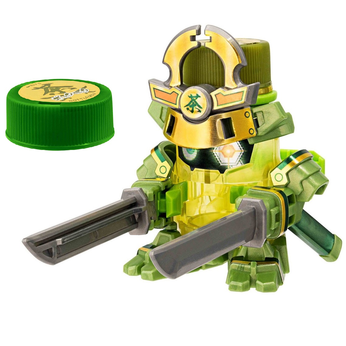 Đồ chơi Robot Nắp Chai Gyokurock Samurai (Chiến Vương Nắp Chai Bottleman BOT-03)