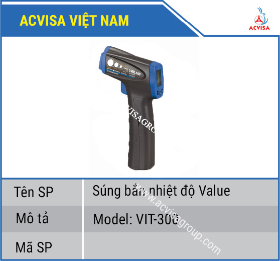 Máy Bắn Nhiệt Độ VALUE Model VIT-300