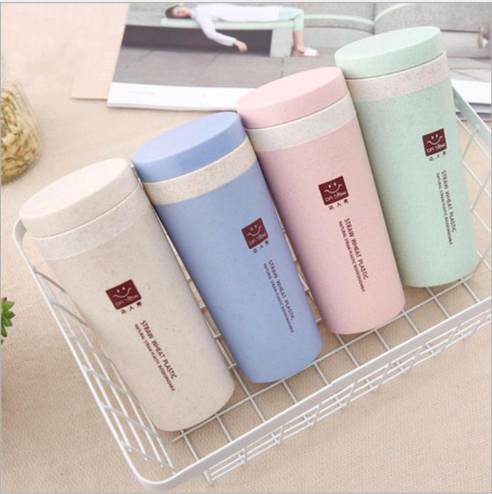 [DEALHOT] - Ly / Bình giữ nhiệt 2 lớp Lúa mạch Dr Srow Straw Wheat Plastic 300ml