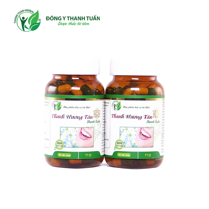 Combo 2 Thanh Hương Tán Thanh Tuấn hỗ trợ điều trị hôi miệng do trào ngược dạ dày
