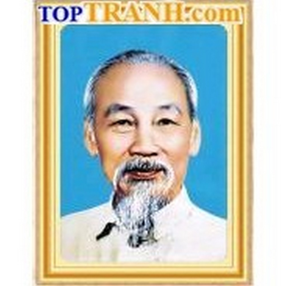 Tranh thêu chữ thập chân dung Bác Hồ 222071 chưa thêu