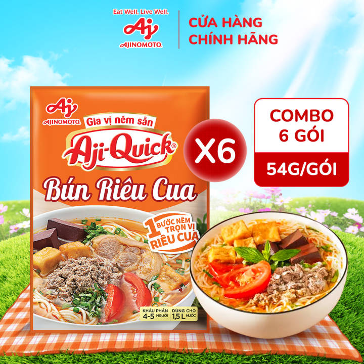 Combo 6 Gói Gia Vị Nêm Sẵn Aji-Quick®&hellip;