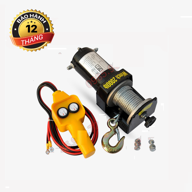 tời điện ắc quy 12v - 2000lbs