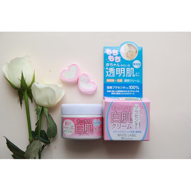 Kem dưỡng trắng da White Label Premium Placenta Cream 60g