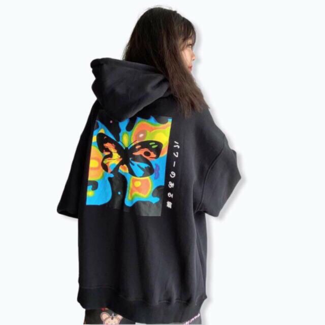 [Có Video] Áo Khoác Hoodie Form Rộng Bươm Bướm PoxFFEE Unisex PHONG CÁCH TRẺ