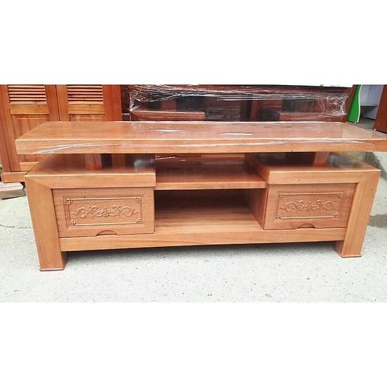Kệ tivi gỗ xoan đào 1m4 kiểu nhật