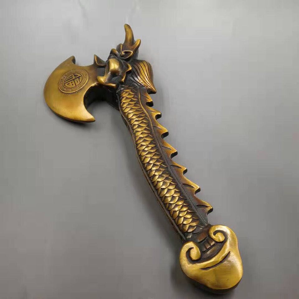 Rìu kim long bằng đồng dài 30cm