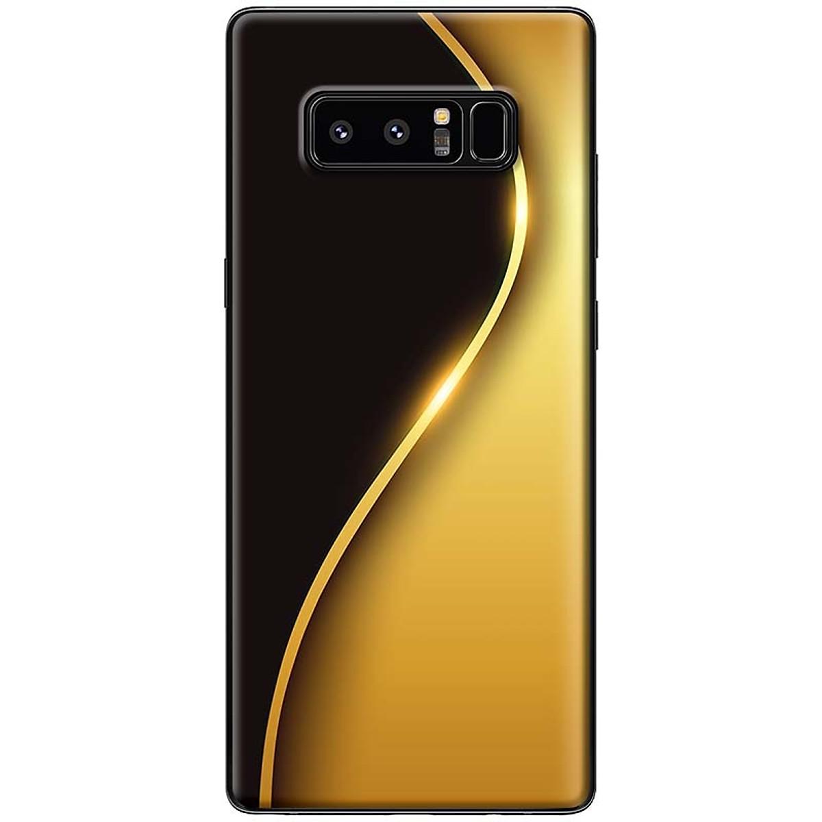 Ốp lưng dành cho Samsung Galaxy Note 8 mẫu Đường cong S vàng