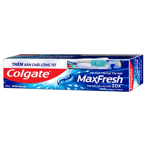 Kem đánh răng Colgate Maxfresh the mát _ trà xanh và bạc hà