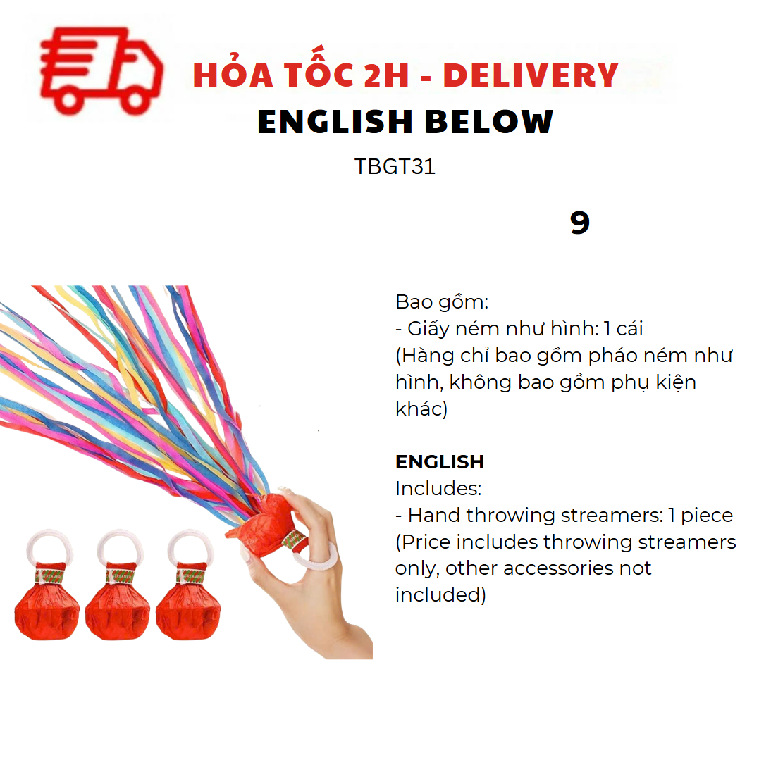 Pháo giấy nhiều màu - Confetti Cannon tbgt31