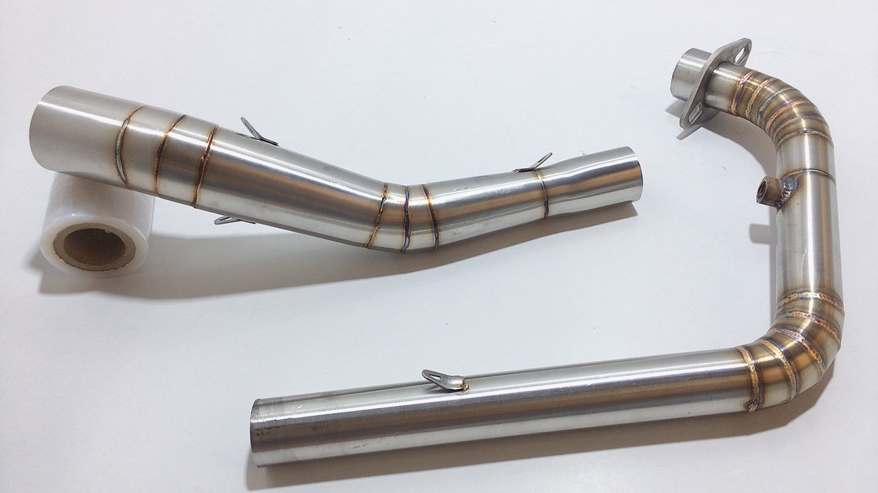 Cổ pô 2 khúc from thẳng WRX size 34-51 gắn Winner Sonic cổ ghép cực đẹp