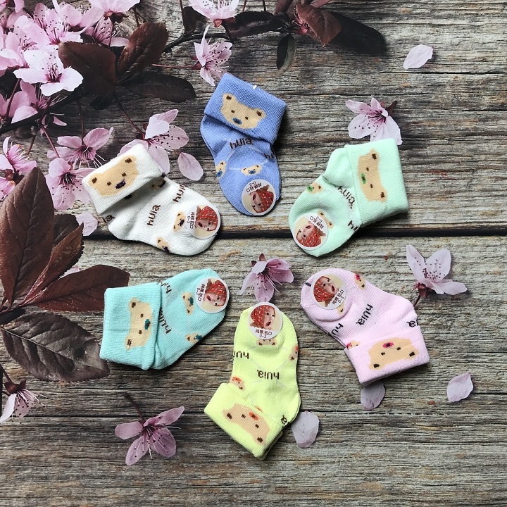 Tất len sơ sinh cho bé - Bao chân cho bé sơ sinh - 01 Đôi