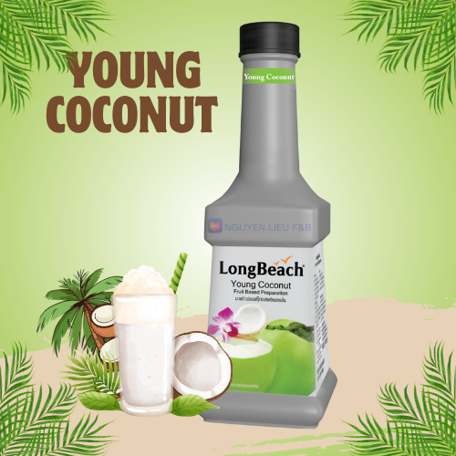 Mứt Dừa Non LongBeach Young Coconut Puree 900ml