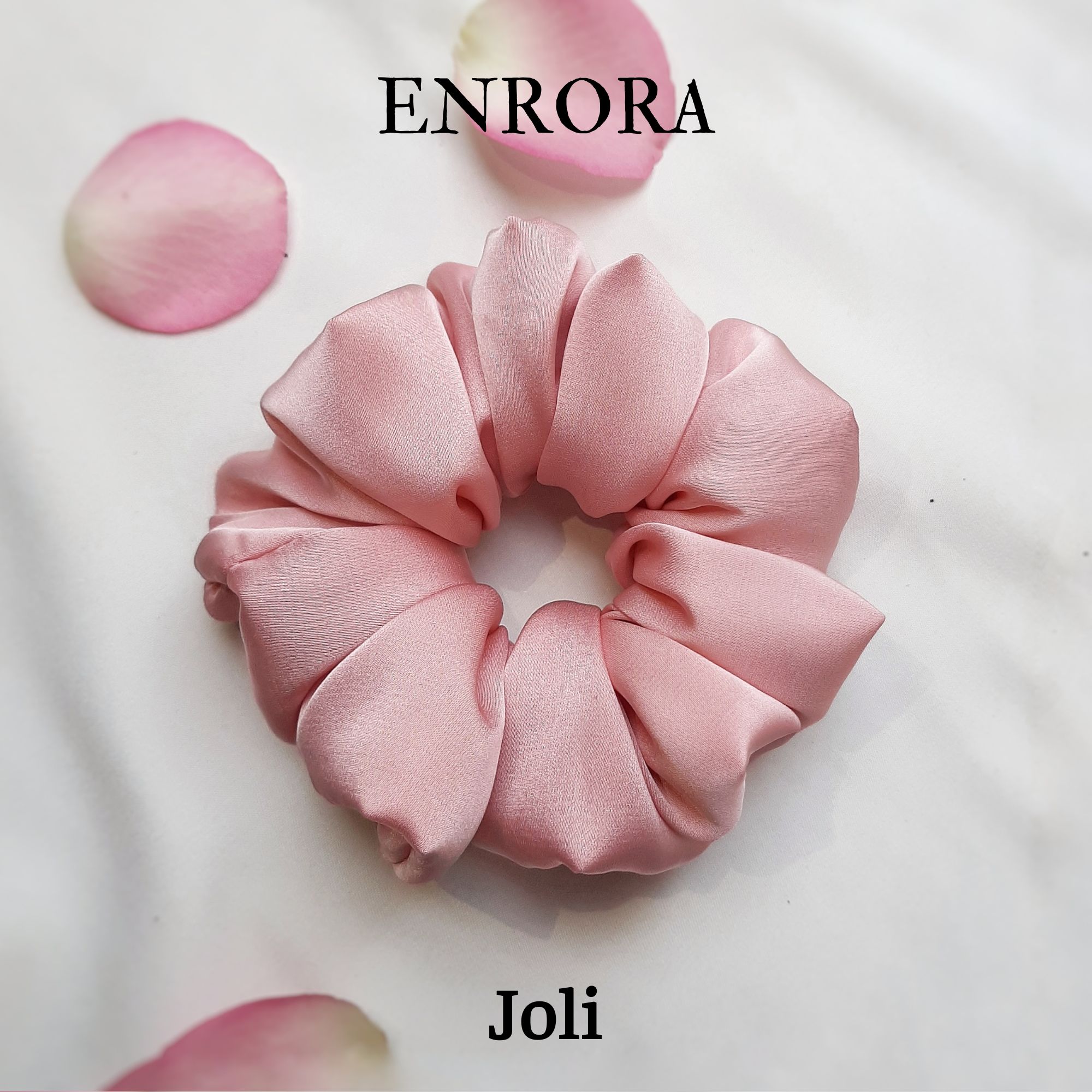 Scrunchies Cột Tóc Vải Lụa ENRORA nhiều màu sắc [100% Handmade]