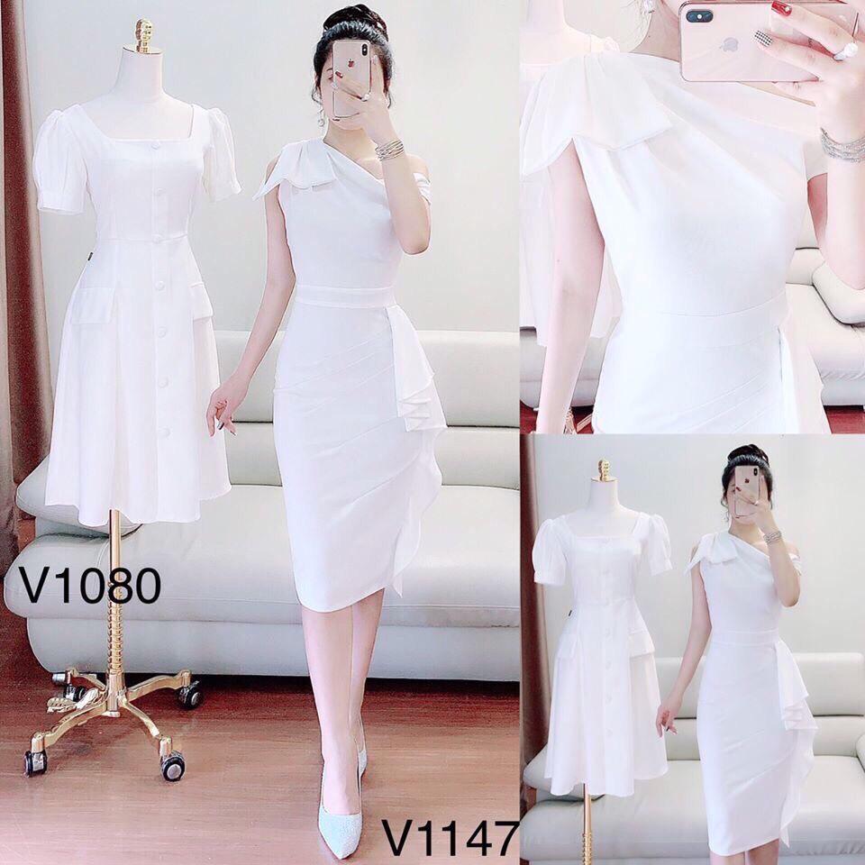 Đầm lệch vai bèo umi-QH