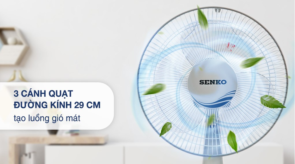 QUẠT BÀN SENKO B1213 ( B3 ) SỐ VẶN