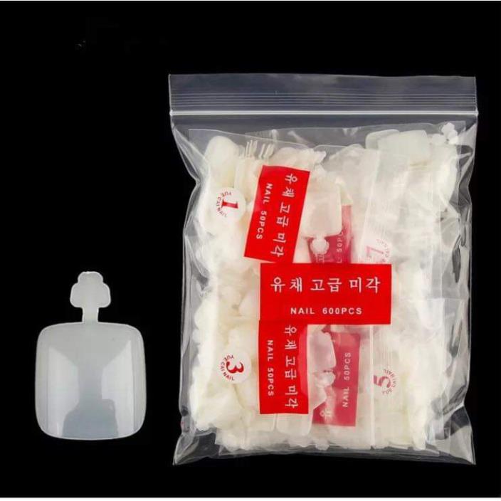 Móng úp chân loại có tay cầm ( 1 túi 600 móng đủ size )