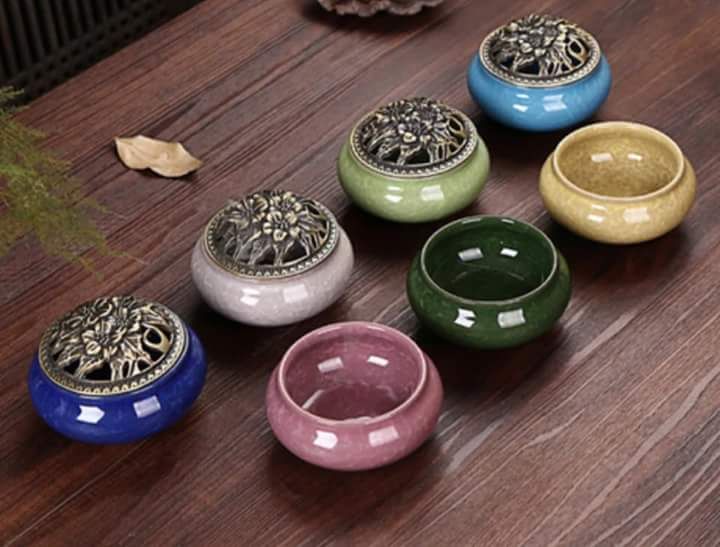 lư gốm men rạn