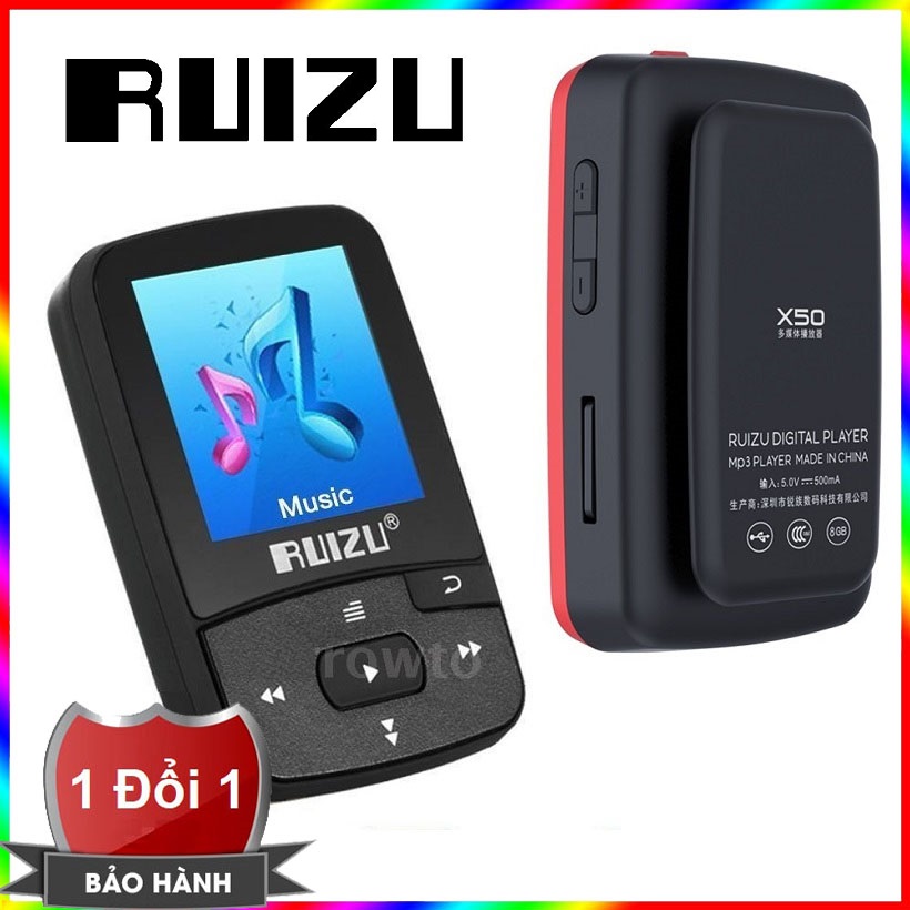 Máy nghe nhạc lossless kiêm bluetooth receiver Ruizu X50