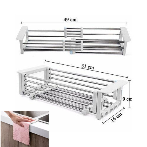 ⛔GIADUNGHOALONG⛔ Gác chậu rửa bát thu gọn (LOẠI INOX)