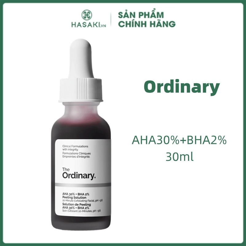 Tinh Chất Peel da The Ordinary AHA 30%+BHA 2% Peeling Solution 30ml
