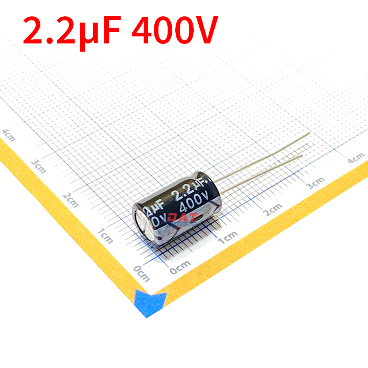 Tụ hóa 2.2uf 400v 8*12mm