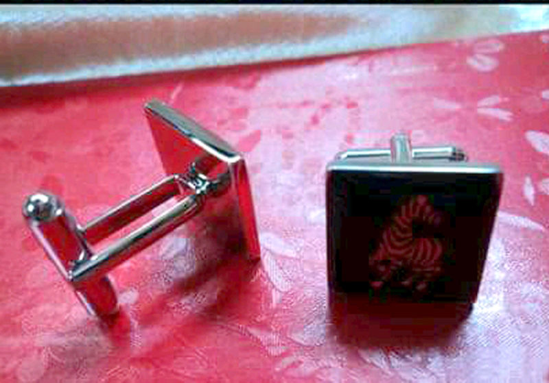 Cufflinks JB - măng séc đúp trang trí tay áo - đen tuyền