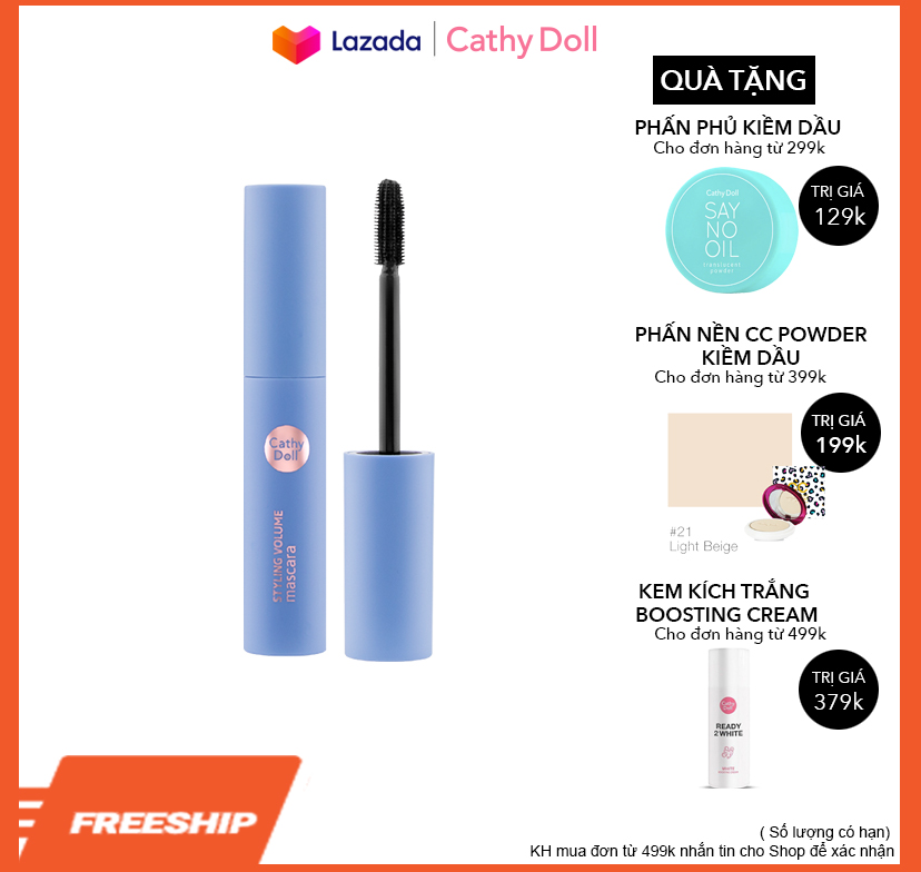 Mascara Cathy Doll Làm Dày Và Làm Cong Mi