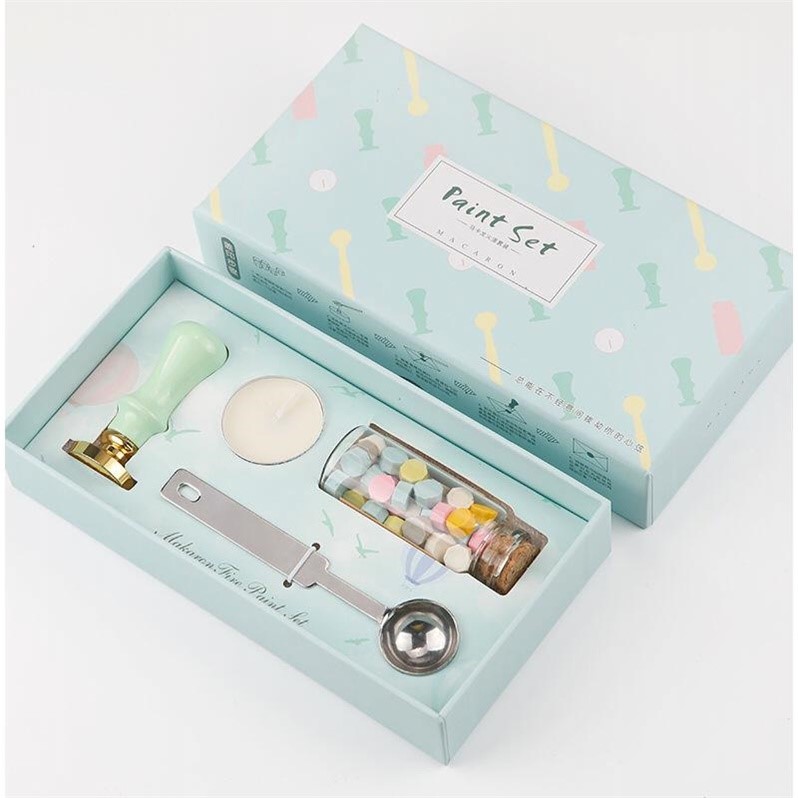Set Hộp Sáp Con Dấu Niêm Phong (Mặt dấu ngẫu nhiên)