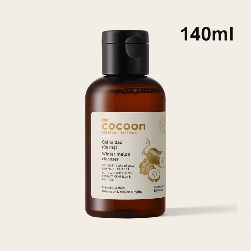 Gel bí đao rửa mặt sạch da Cocoon sạch sâu loại bỏ bã nhờn 140ml - 310ml